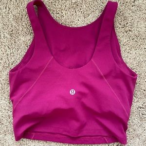 Lululemon align high-neck magenta cropped tank top